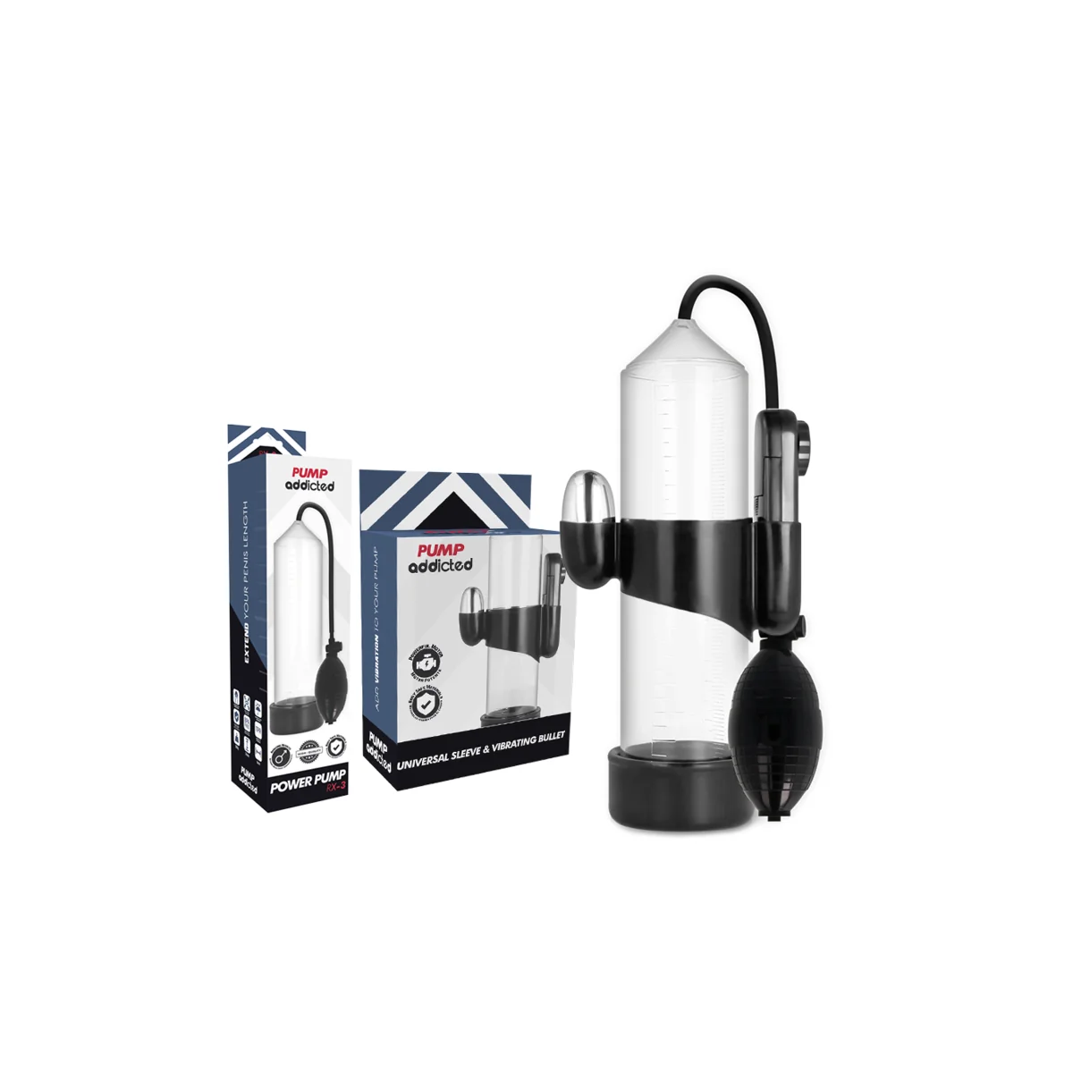 Transparenter Rx3-Vibrator von Pump Addicted kaufen | Fesselliebe