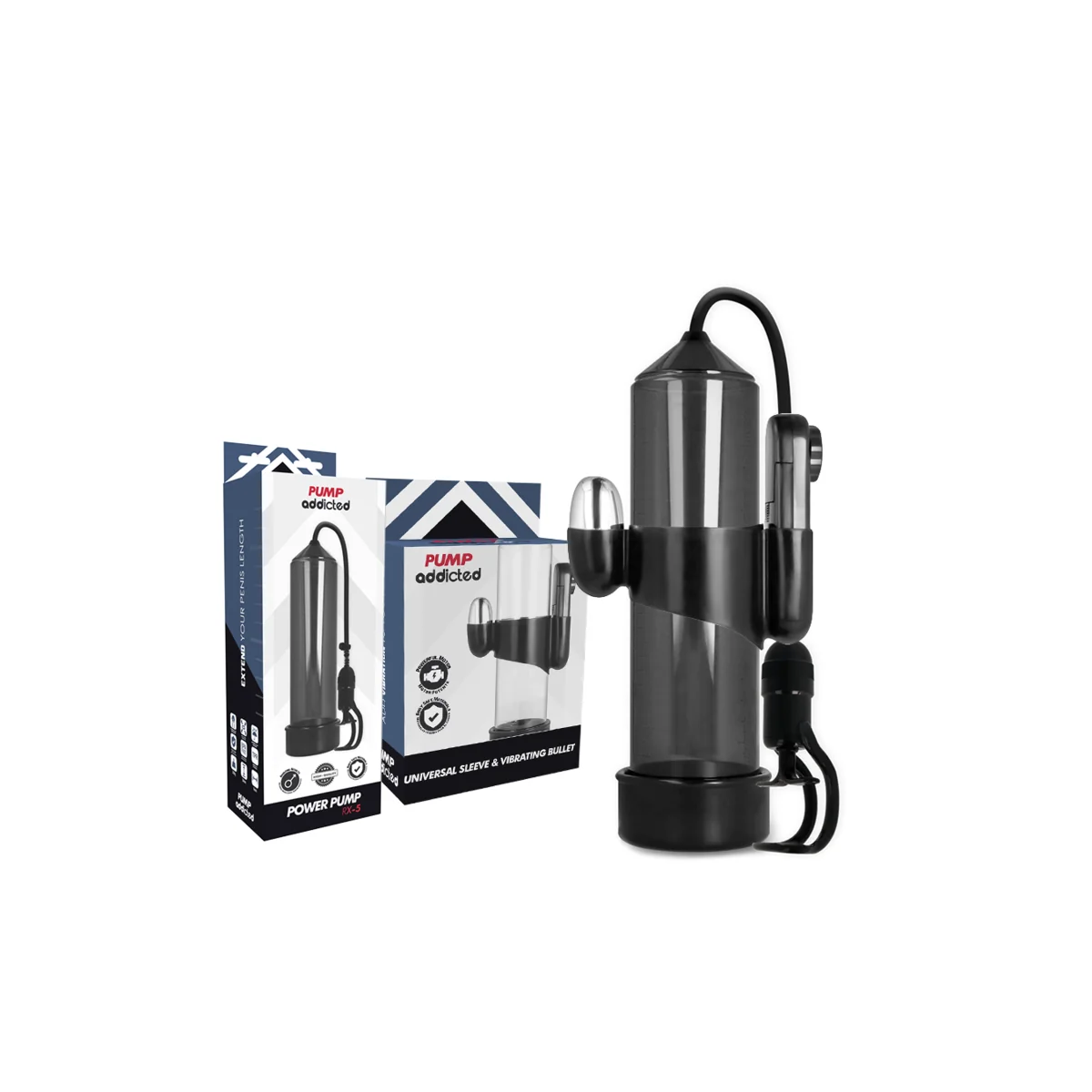 Rx5 Schwarzer Vibrator von Pump Addicted kaufen | Fesselliebe