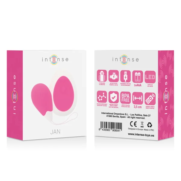 Jan Egg Vibrator mit Fernbedienung Rosa von Intense Couples Toys kaufen | Fesselliebe