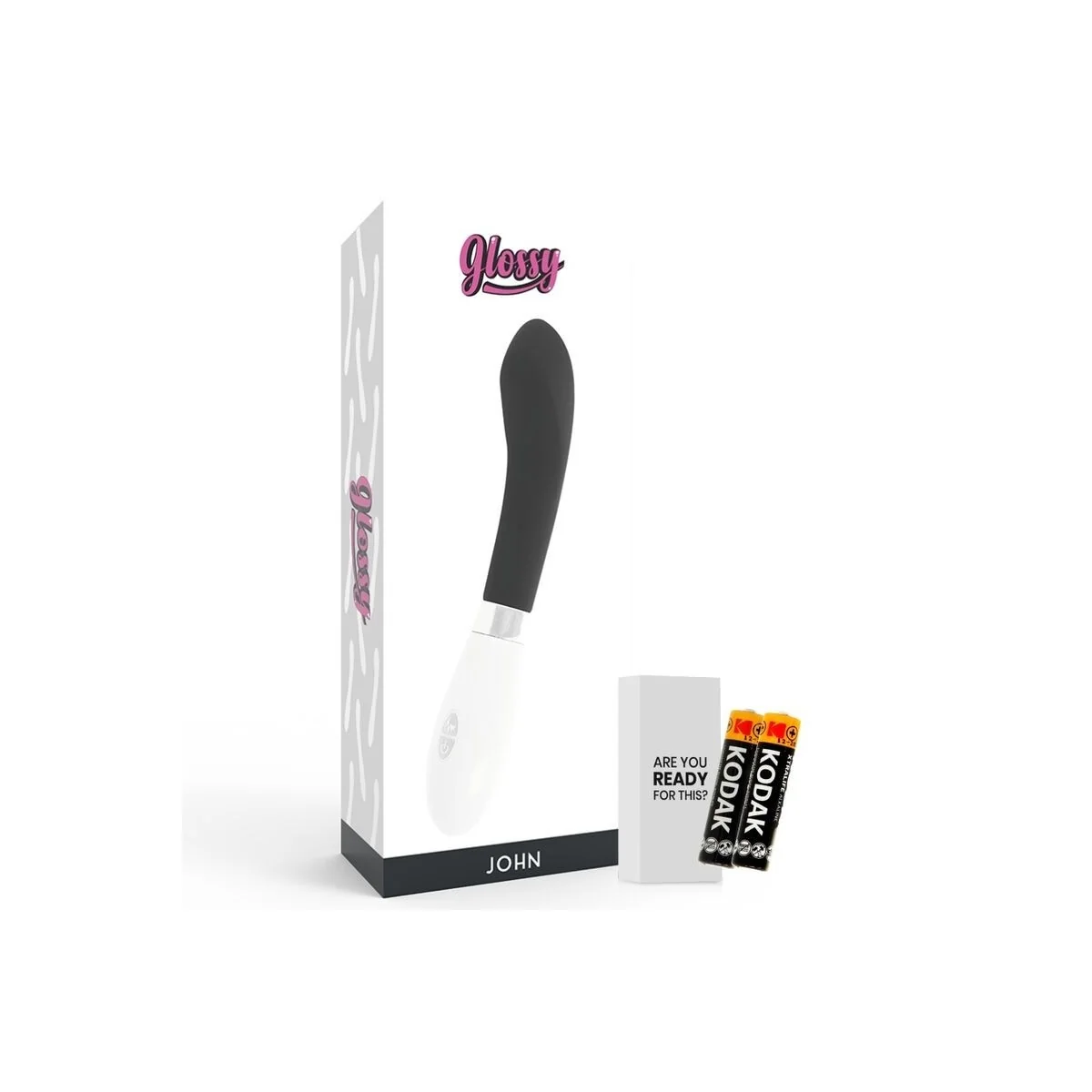 John Vibrator Schwarz von Glossy kaufen | Fesselliebe
