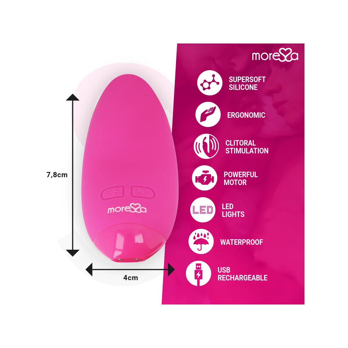 Blossom Rosa Vibrator von Moressa kaufen | Fesselliebe