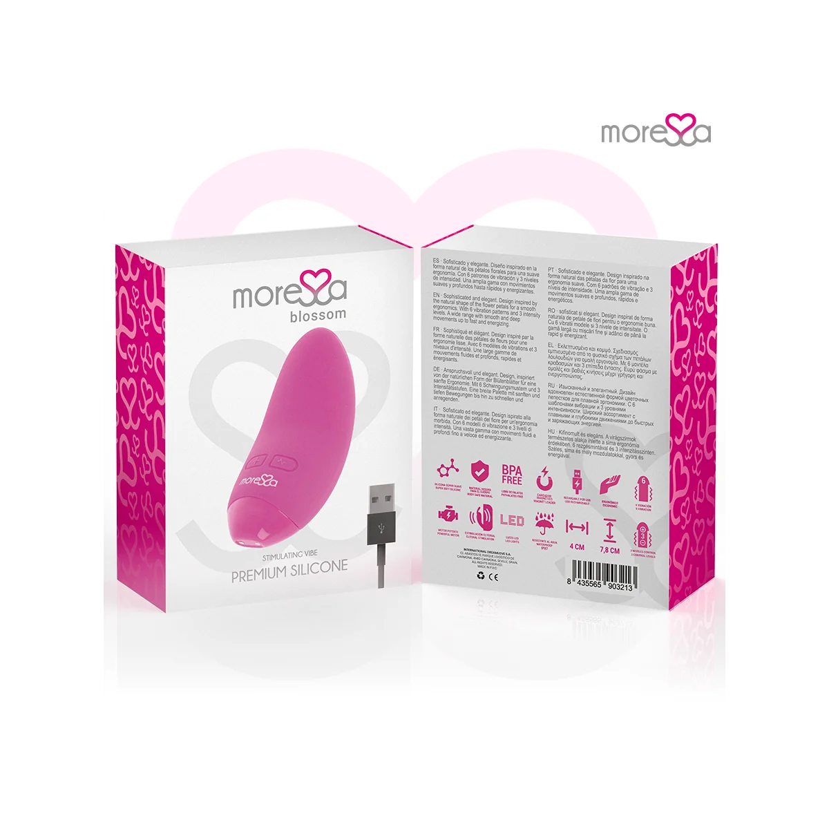 Blossom Rosa Vibrator von Moressa kaufen | Fesselliebe