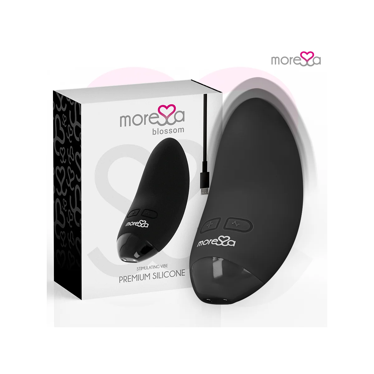 Blossom Schwarzer Vibrator von Moressa kaufen | Fesselliebe