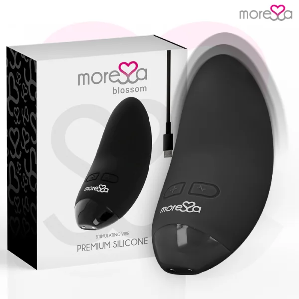 Blossom Schwarzer Vibrator von Moressa kaufen | Fesselliebe