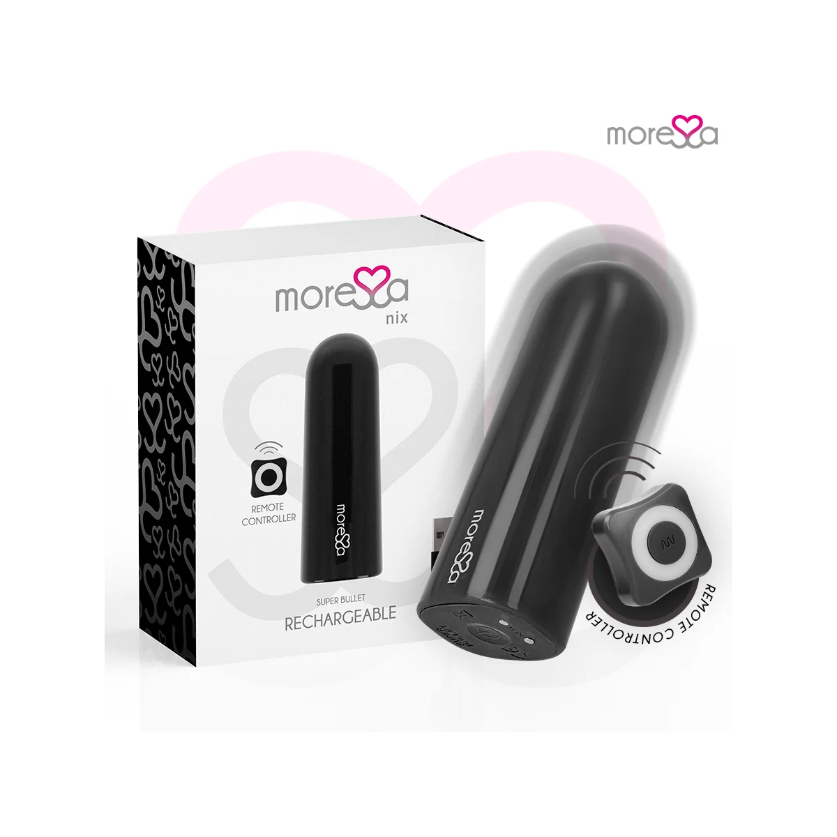 Nix Vibrator mit Fernbedienung Schwarz von Moressa kaufen | Fesselliebe