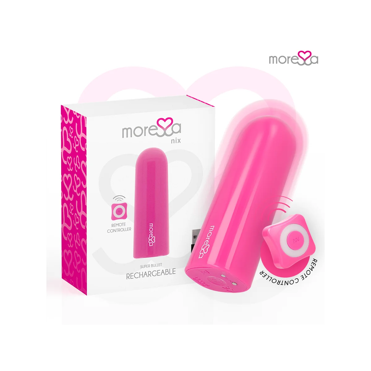 Nix Vibrator mit Fernbedienung Rosa von Moressa kaufen | Fesselliebe