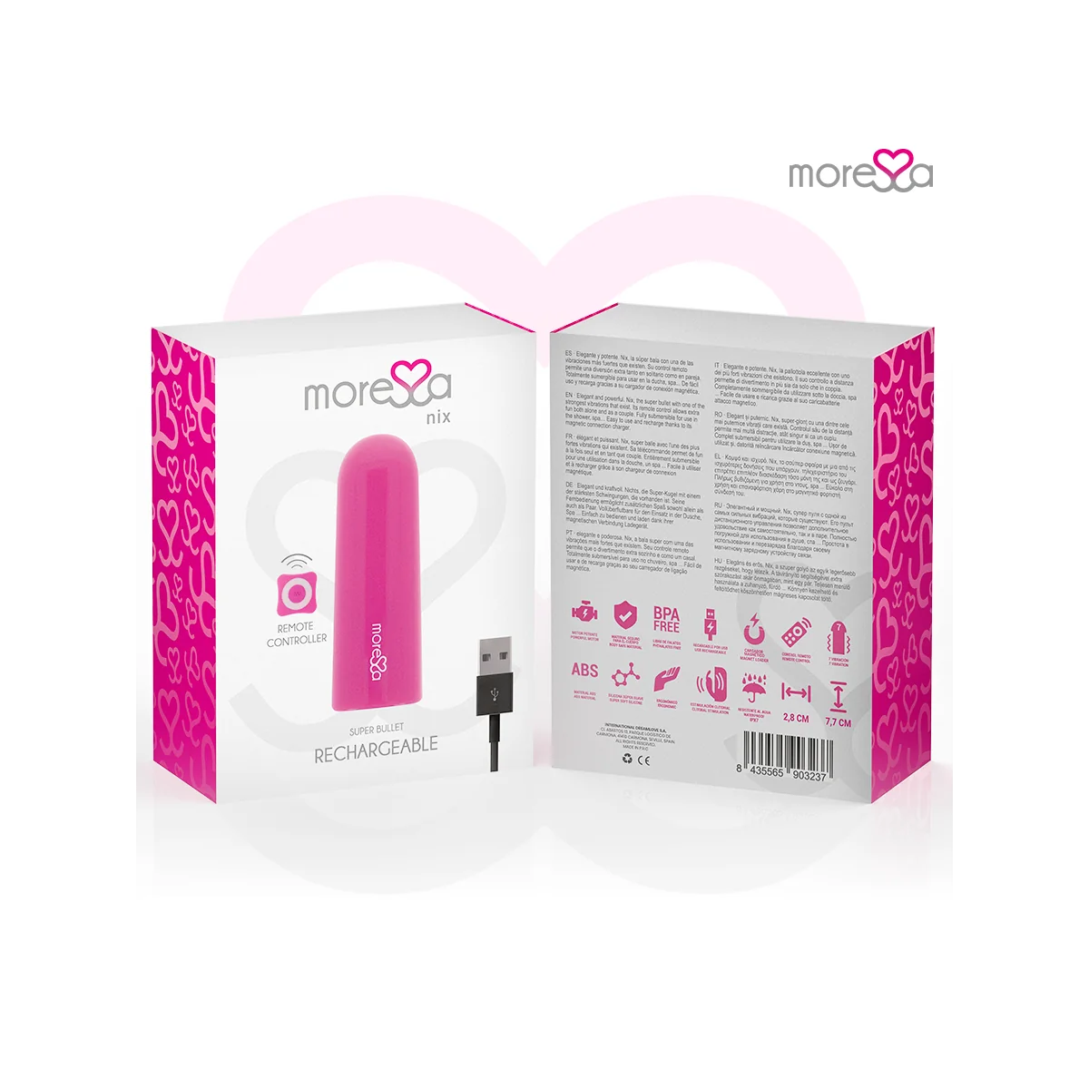 Nix Vibrator mit Fernbedienung Rosa von Moressa kaufen | Fesselliebe