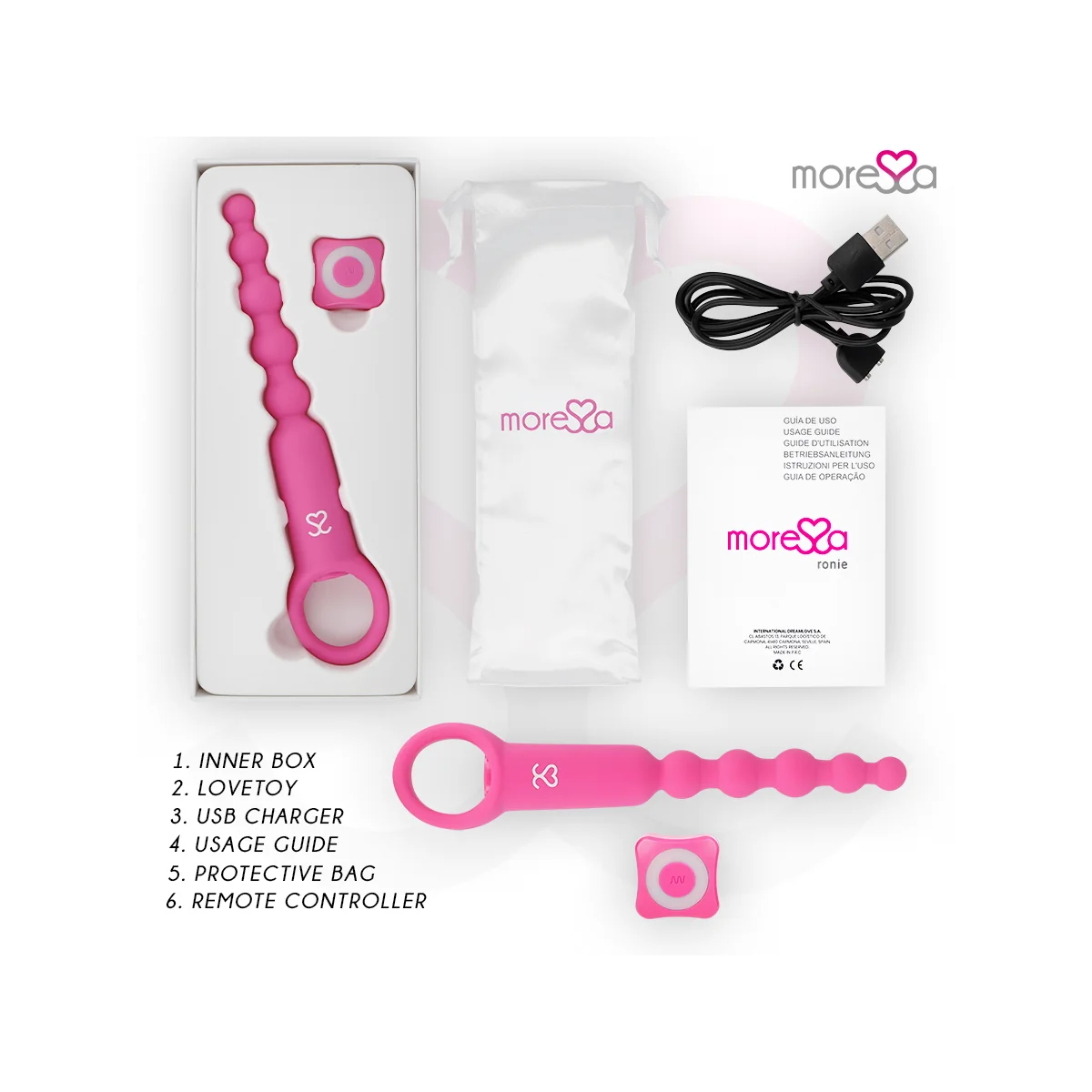 Ronie mit Fernbedienung Analvergnügen Rosa von Moressa kaufen | Fesselliebe