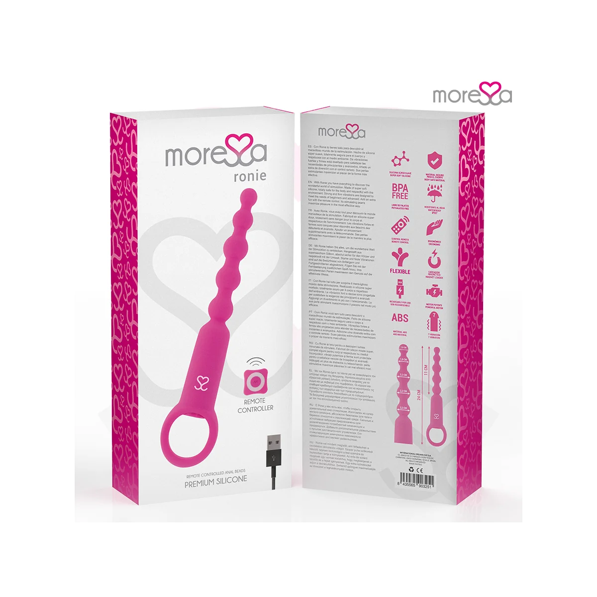 Ronie mit Fernbedienung Analvergnügen Rosa von Moressa kaufen | Fesselliebe