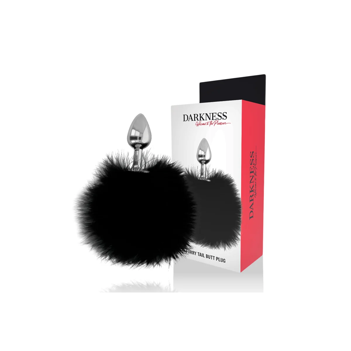 Extra Anal Buttplug mit Schwanz Schwarz 7 cm von Darkness Anal kaufen | Fesselliebe