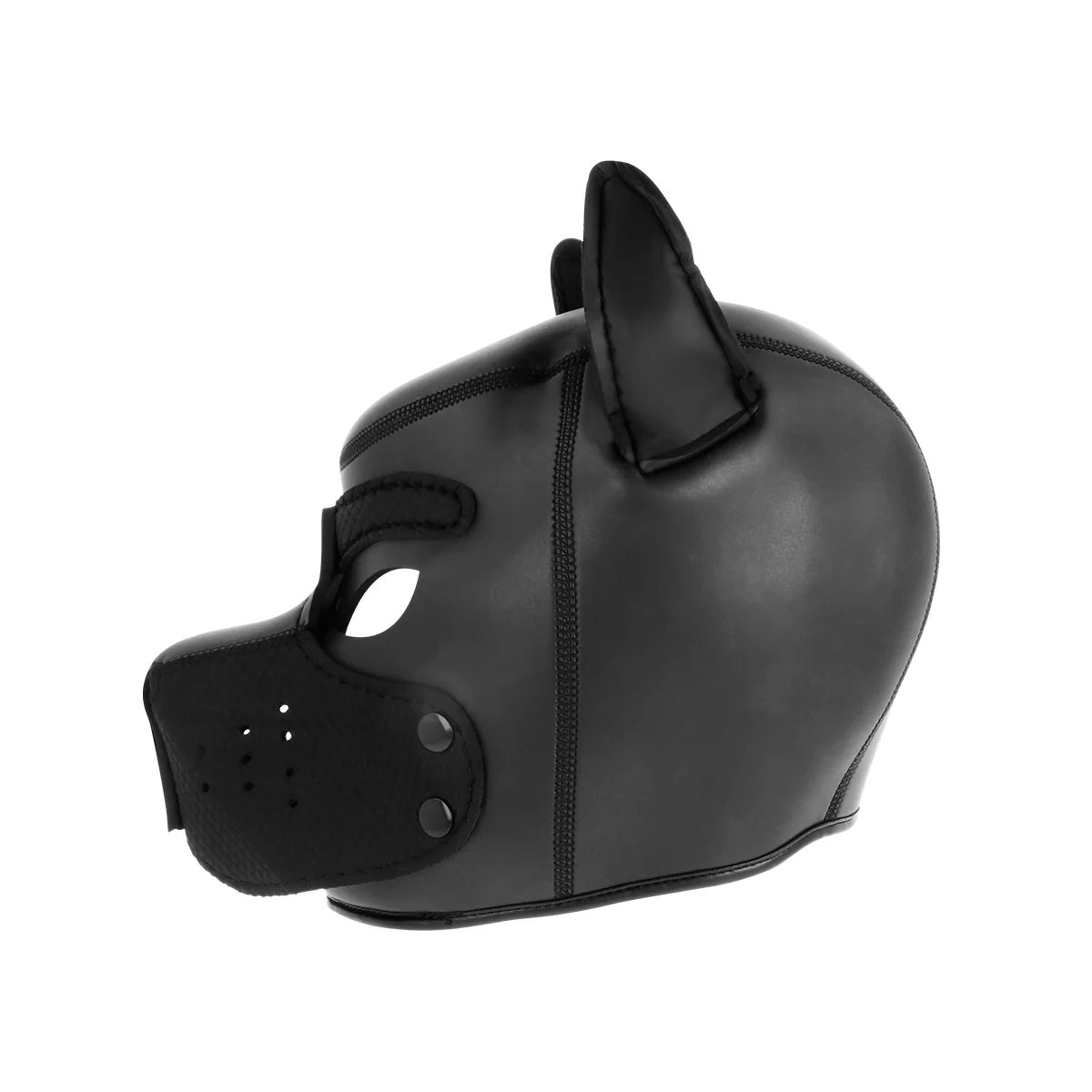 Neopren-Hundemaske mit Abnehmbarer Maule M von Darkness Bondage kaufen | Fesselliebe