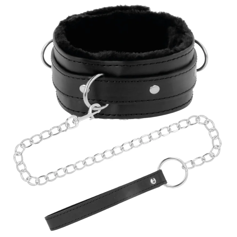 Bequeme Halskette mit Lederkette von Darkness Bondage kaufen | Fesselliebe 2