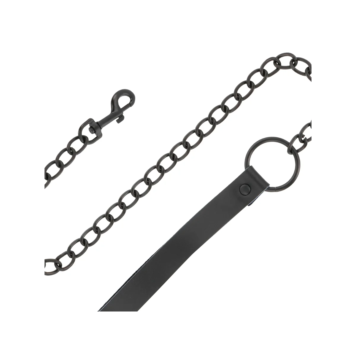 Schwarze Halskette mit Kette von Darkness Bondage kaufen | Fesselliebe