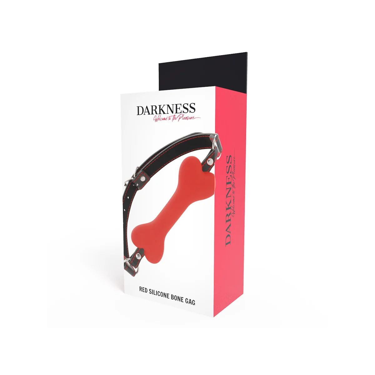 Roter Knochen-Silikon-Knebel von Darkness Bondage kaufen | Fesselliebe