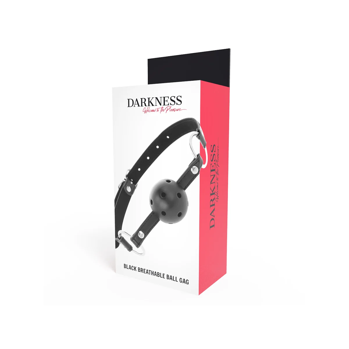 Schwarzer Atmungsaktiver Knebel von Darkness Bondage kaufen | Fesselliebe