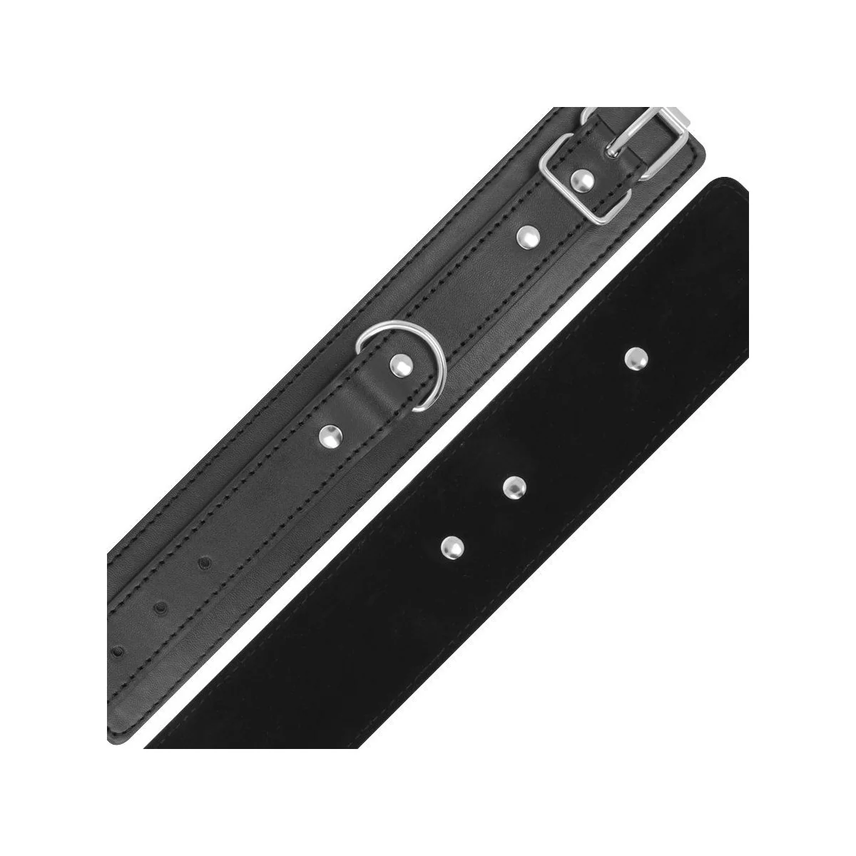 Schwarze Verstellbare Handschellen mit Doppeltem Verstärkungsband von Darkness Bondage kaufen | Fesselliebe