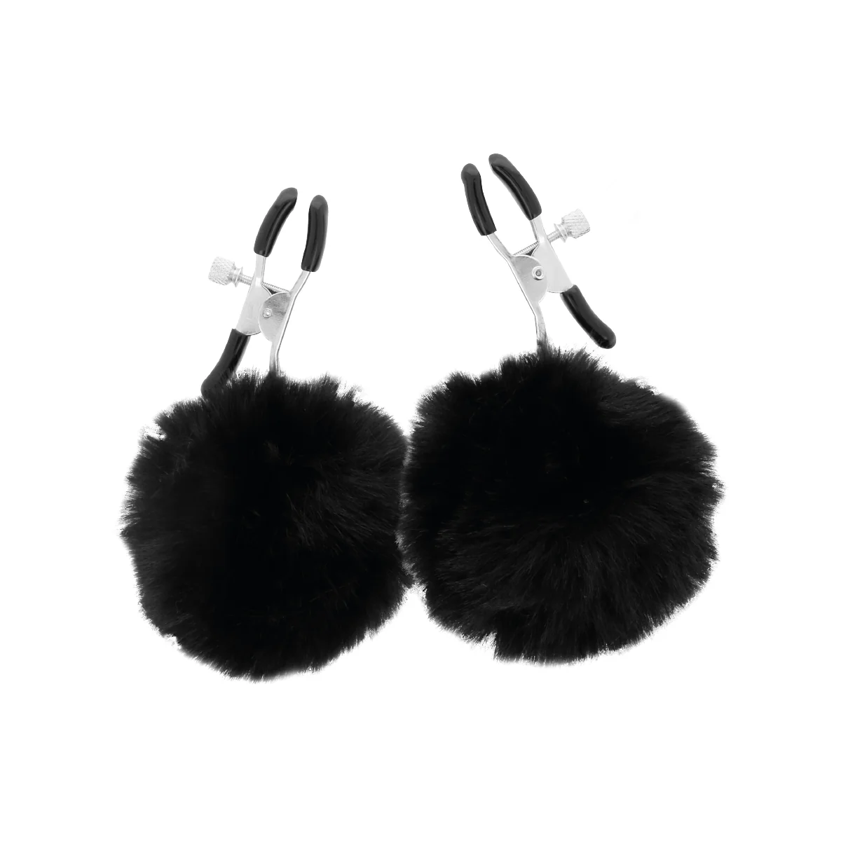 Nippelklammern mit Pom Poms 1 von Darkness Sensations kaufen | Fesselliebe