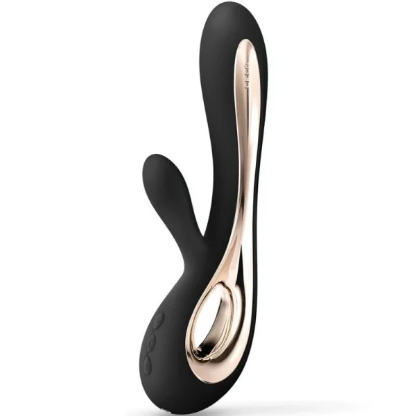 Soraya 2 Schwarzer Kaninchenvibrator von Lelo kaufen | Fesselliebe