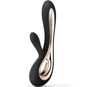 Soraya 2 Schwarzer Kaninchenvibrator von Lelo kaufen | Fesselliebe
