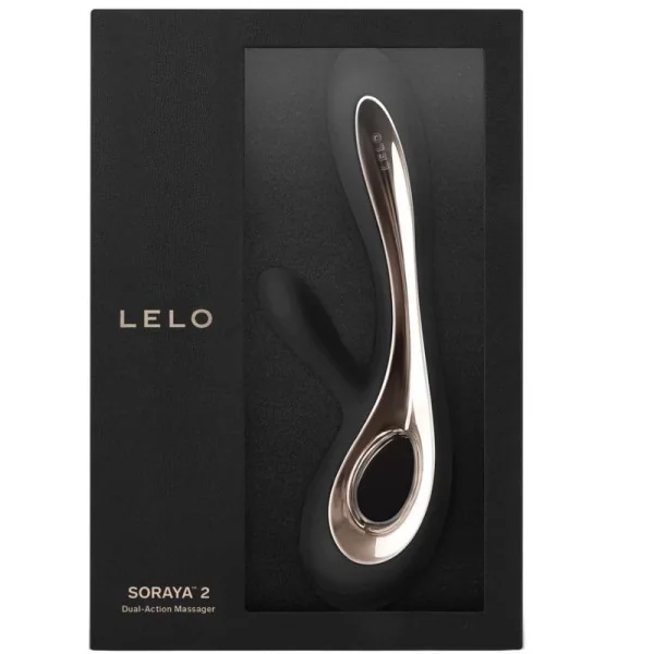 Soraya 2 Schwarzer Kaninchenvibrator von Lelo kaufen | Fesselliebe
