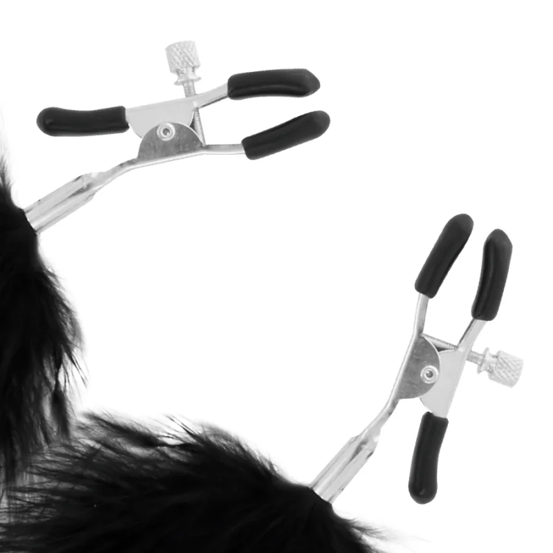 Pom-Pom-Nippelklammern 2 von Darkness Sensations kaufen | Fesselliebe 2