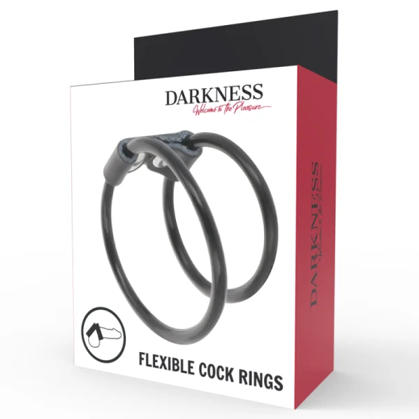 Doppelter Flexibler Penisring von Darkness Sensations kaufen | Fesselliebe