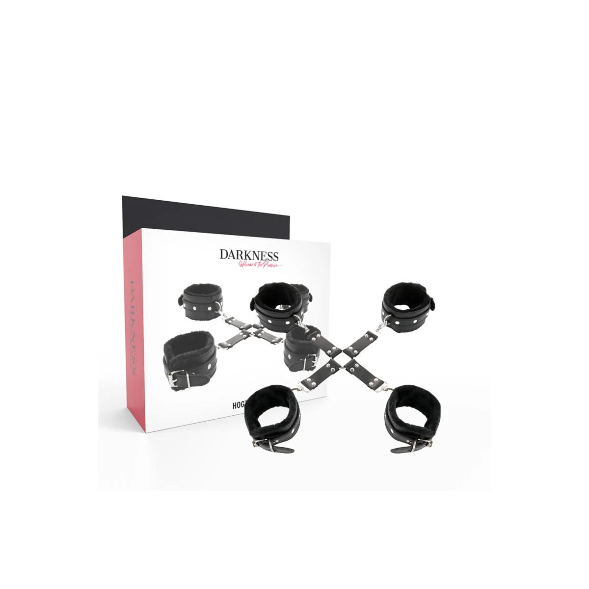 Lederhandschellen für Füsse und Hände Schwarz von Darkness Bondage kaufen | Fesselliebe