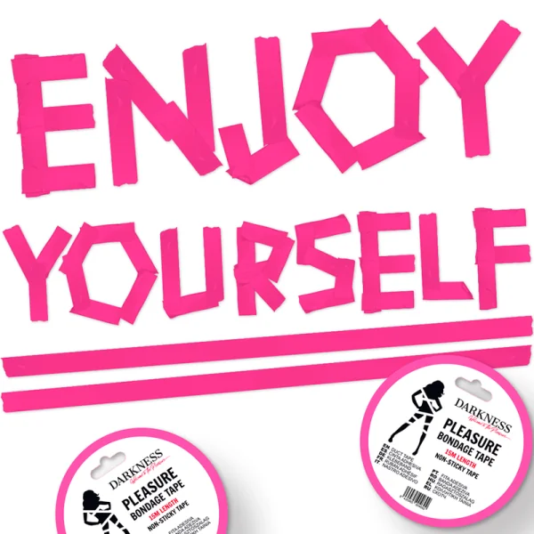 Nicht Klebendes Rosa Bondageband 15 M von Darkness Bondage kaufen | Fesselliebe