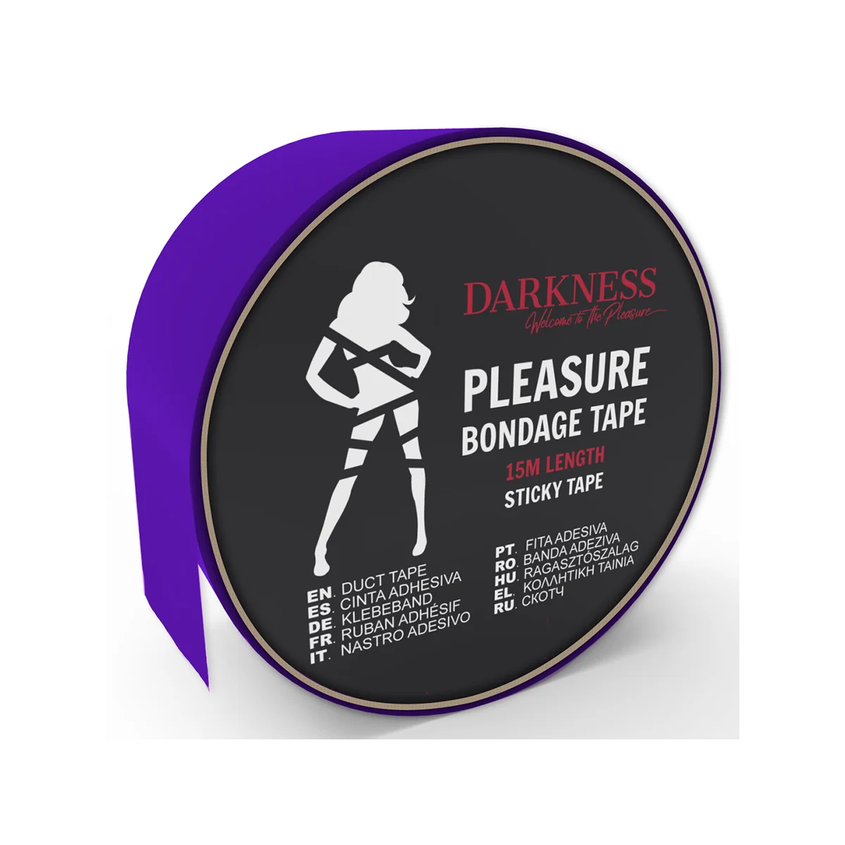 Klebendes Lila Bondageband 15m von Darkness Bondage kaufen | Fesselliebe