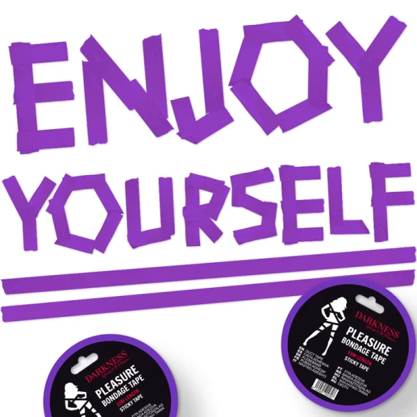 Klebendes Lila Bondageband 15m von Darkness Bondage kaufen | Fesselliebe