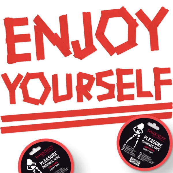 Klebendes Rotes Bondageband 15m von Darkness Bondage kaufen | Fesselliebe