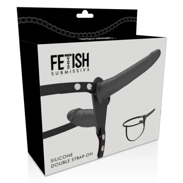 Doppelte Penetration Schwarz von Fetish Submissive Harness kaufen | Fesselliebe