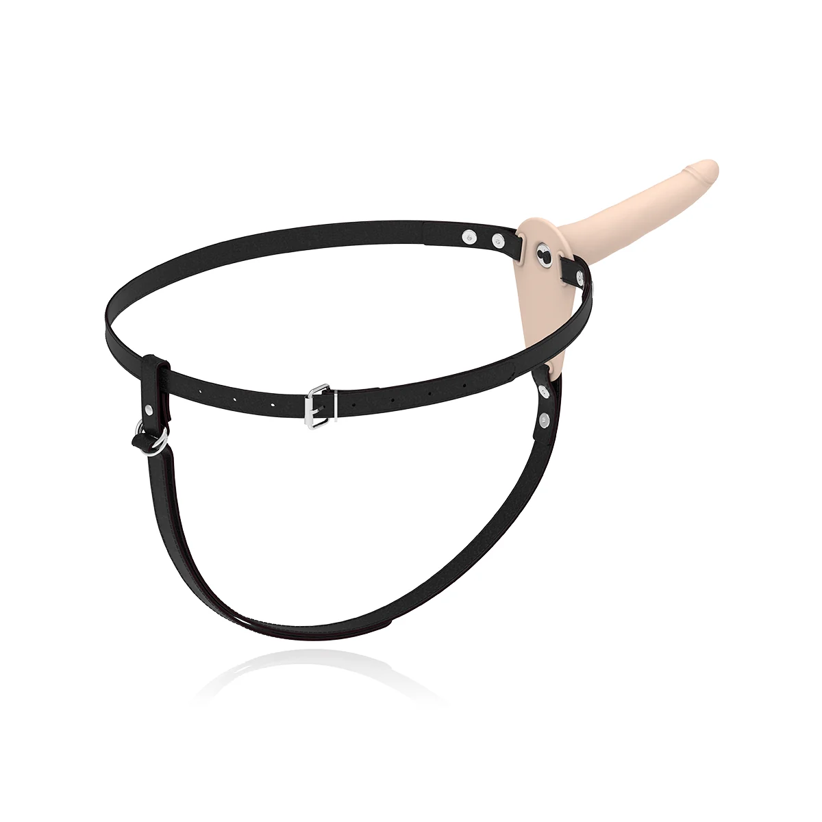 Beigefarbenes Silikonvibrator 15 cm von Fetish Submissive Harness kaufen | Fesselliebe