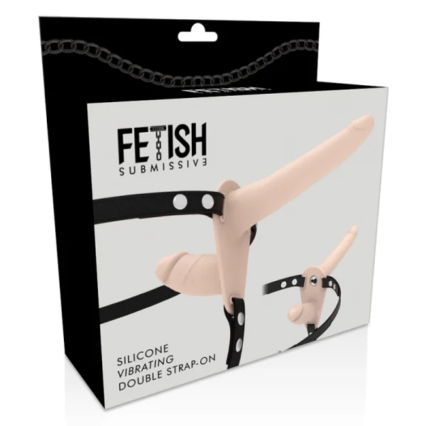 Doppelte Penetration, Fleisch-Vibrator von Fetish Submissive Harness kaufen | Fesselliebe
