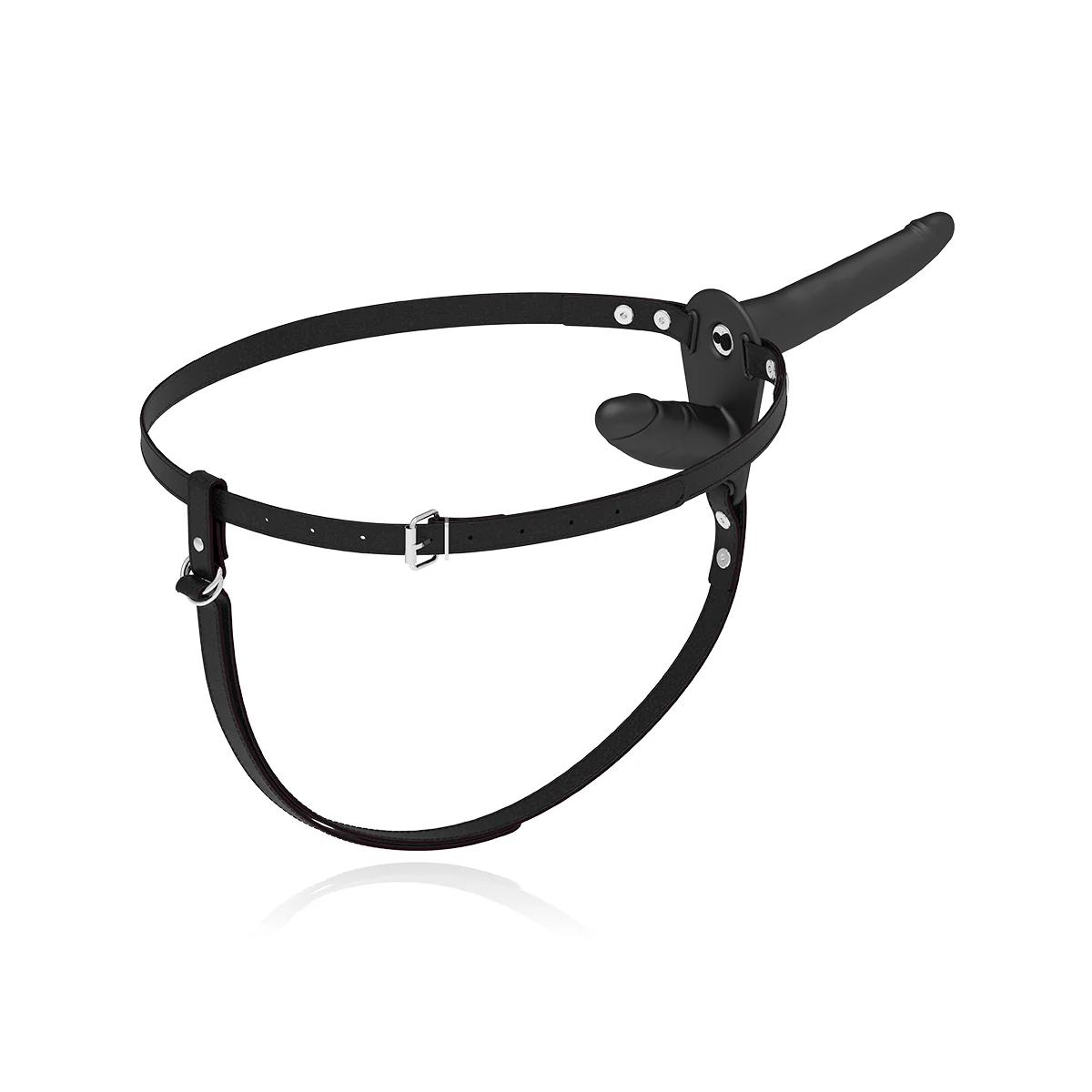 Doppelte Penetration Schwarzer Vibrator von Fetish Submissive Harness kaufen | Fesselliebe