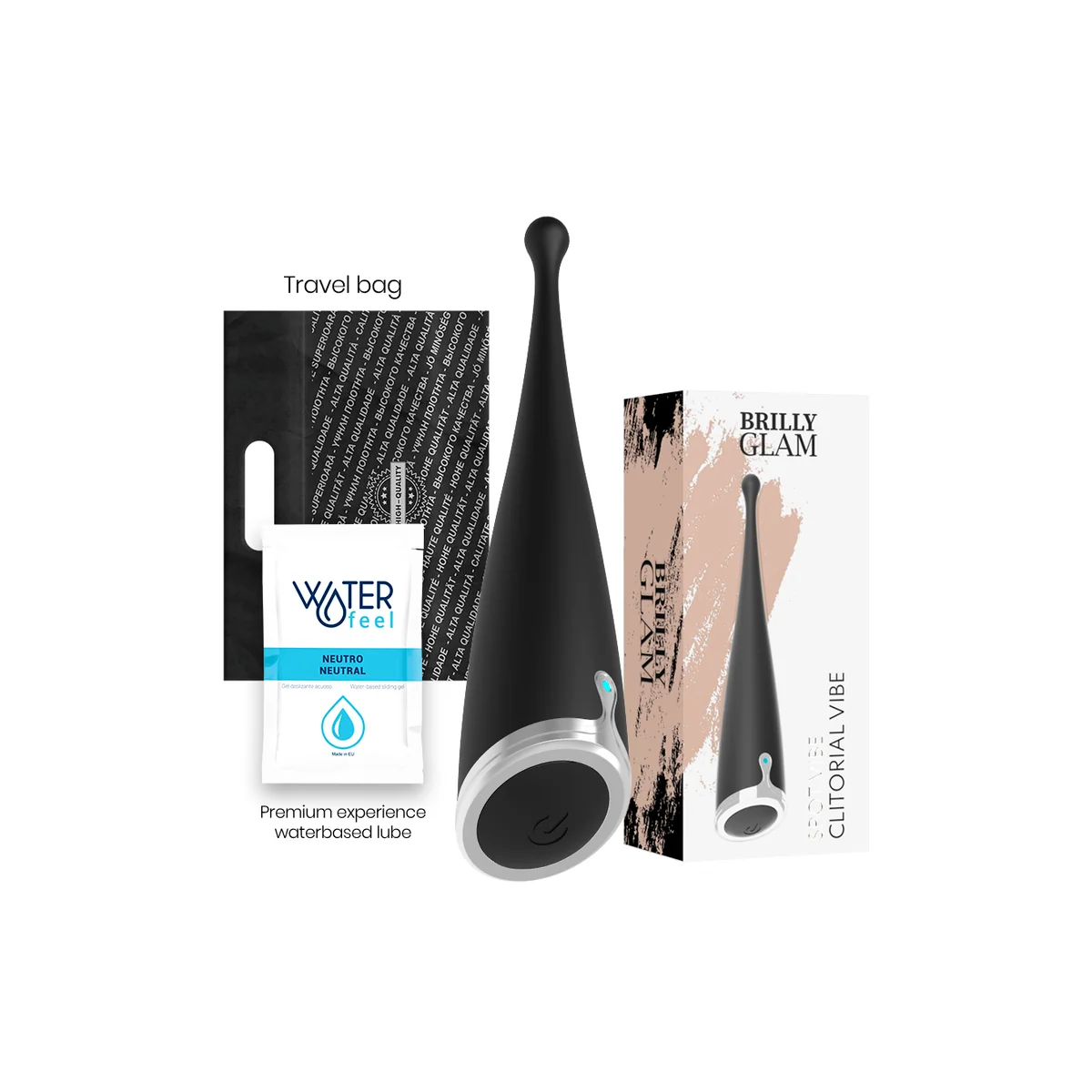 Spot Vibe Clitorial Black von Brilly Glam kaufen | Fesselliebe