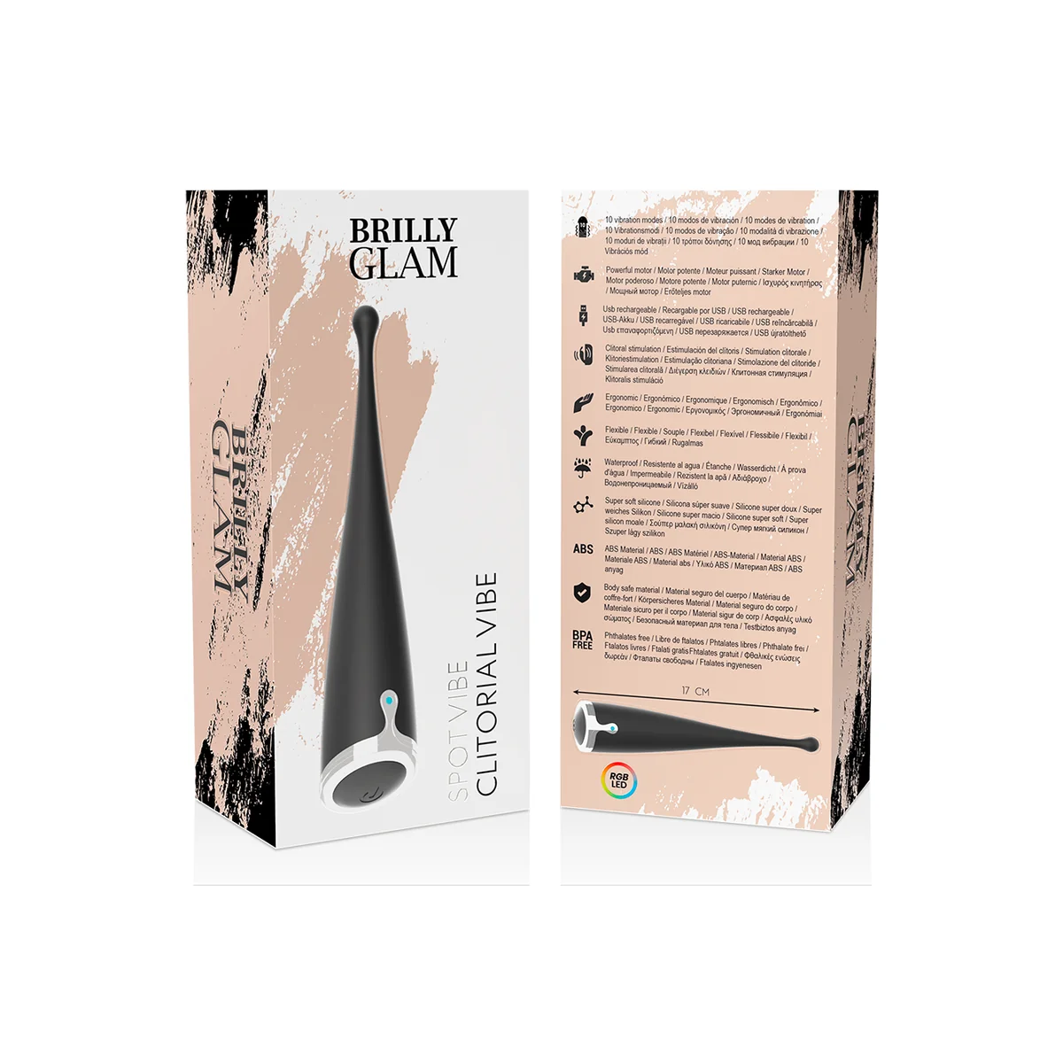 Spot Vibe Clitorial Black von Brilly Glam kaufen | Fesselliebe