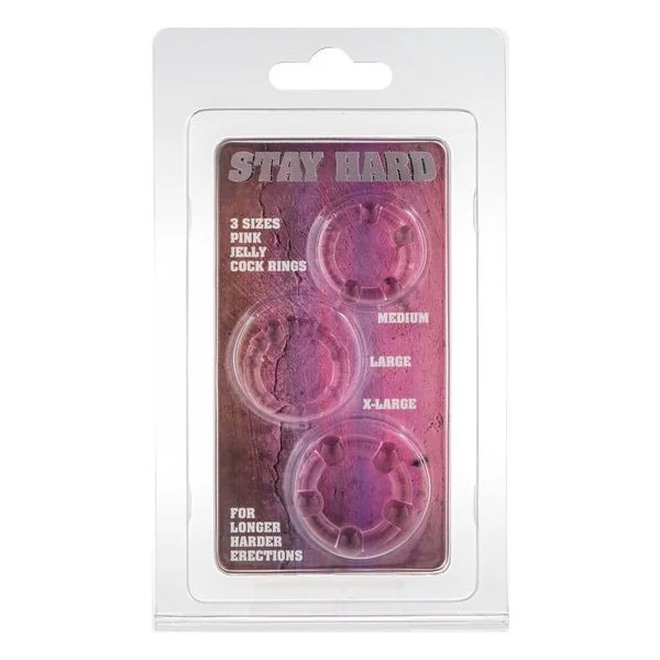 Set aus Drei Rosa Penisringen von Seven Creations kaufen | Fesselliebe