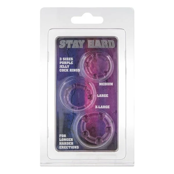 Set aus Drei Lila Penisringen von Seven Creations kaufen | Fesselliebe