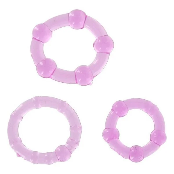 Set aus Drei Lila Penisringen von Seven Creations kaufen | Fesselliebe