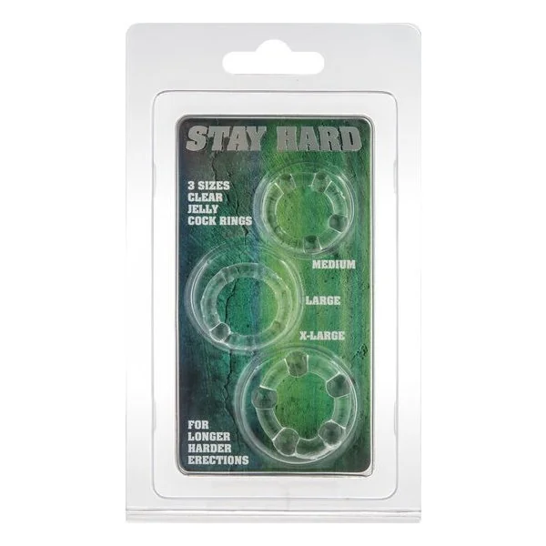 Set aus Drei Transparenten Penisringen von Seven Creations kaufen | Fesselliebe