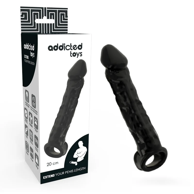 Dong-Verlngerung Schwarz von Addicted Toys kaufen | Fesselliebe