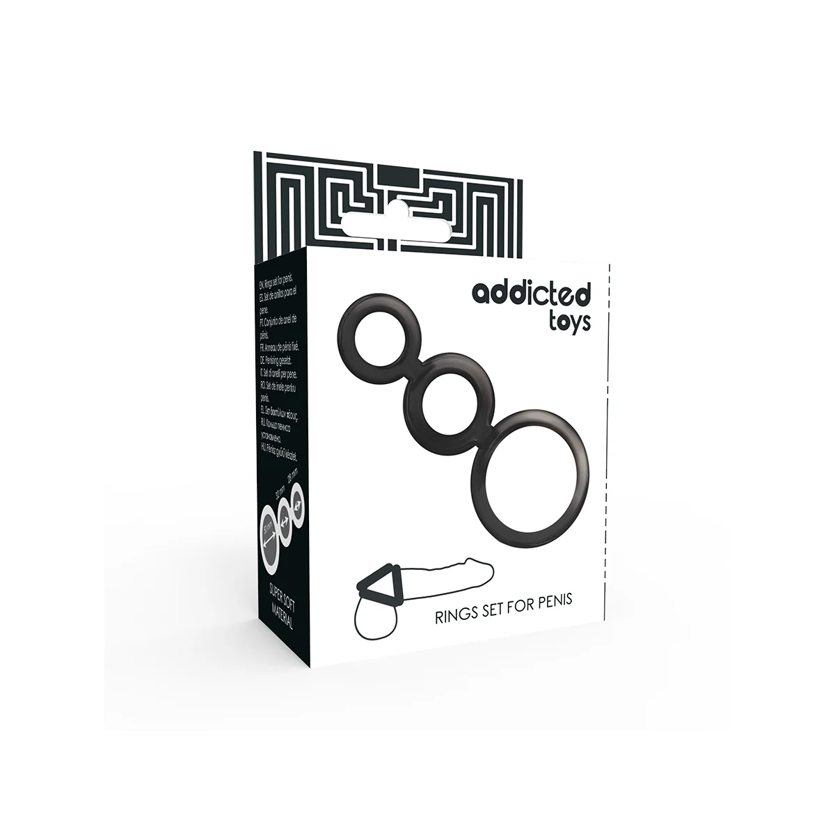Ringset für Penis - Geruchert von Addicted Toys kaufen | Fesselliebe