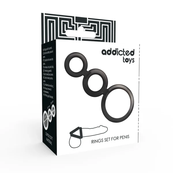 Ringset für Penis - Geruchert von Addicted Toys kaufen | Fesselliebe