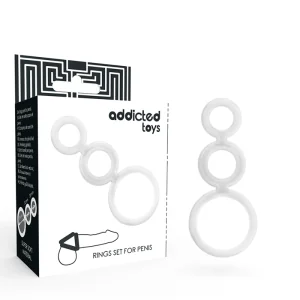Ringset für Penis Transparent von Addicted Toys kaufen | Fesselliebe
