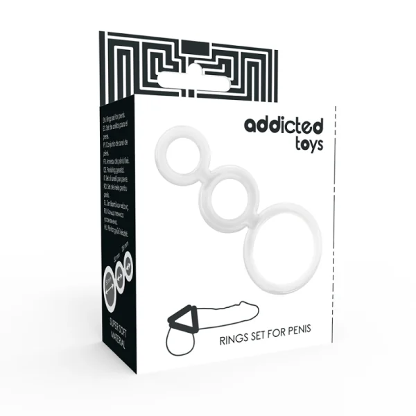 Ringset für Penis Transparent von Addicted Toys kaufen | Fesselliebe