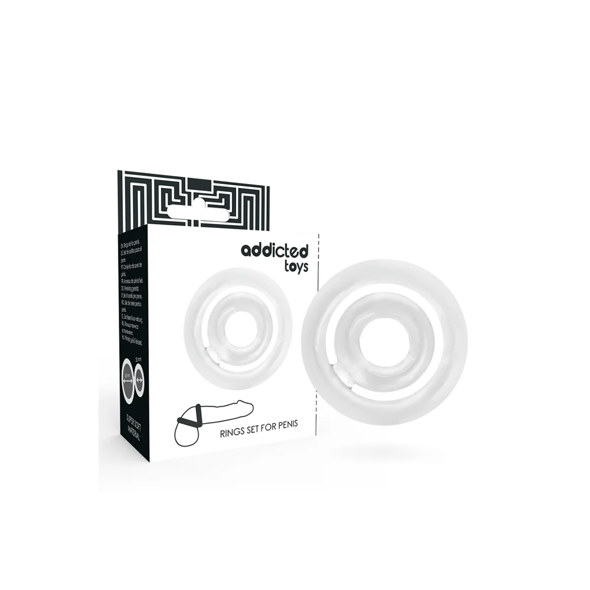 Potenz-C-Ring Penis Klar von Addicted Toys kaufen | Fesselliebe