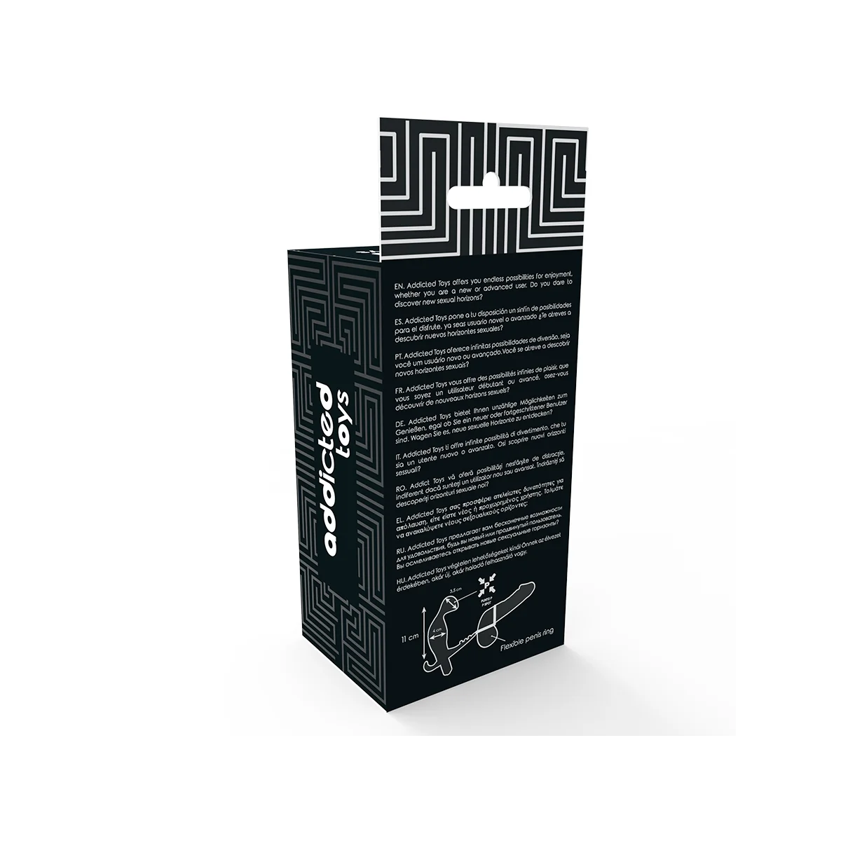 Analplug mit Doppeltem Penisring und Hoden Schwarz von Addicted Toys kaufen | Fesselliebe