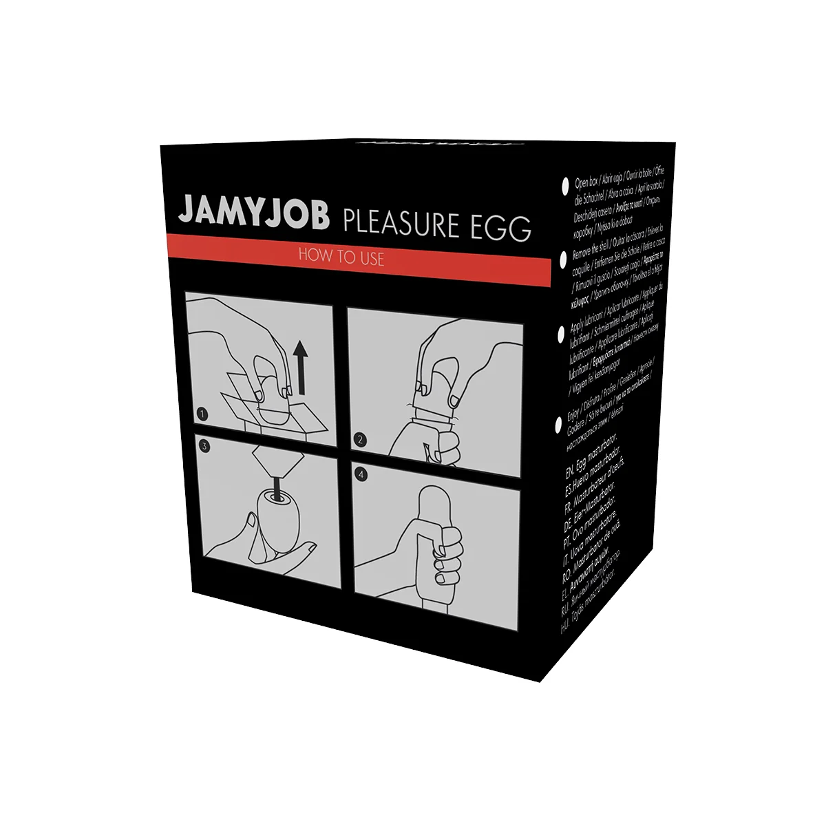 Egg Masturbator Schwarze Version Diskrett von Jamyjob kaufen | Fesselliebe