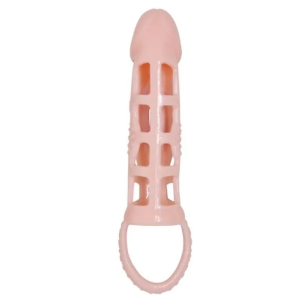 Penis Extender Cover mit Vibration und Natürlichem Gurt 13.5 cm von Baile For Him kaufen | Fesselliebe